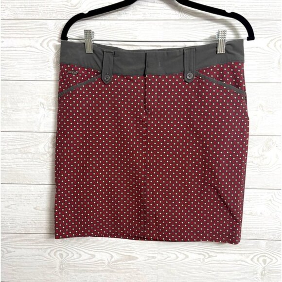Lole Women’s Grey Print Stretch Mini Skirt. Size  8 - Picture 1 of 6